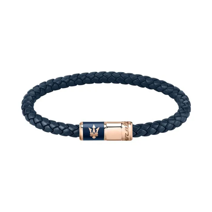 Maserati mens bracelet made of recycled leather and steel Maserati Bracelets Maserati mens bracelet made of recycled leather and steel Maserati Bracelets
