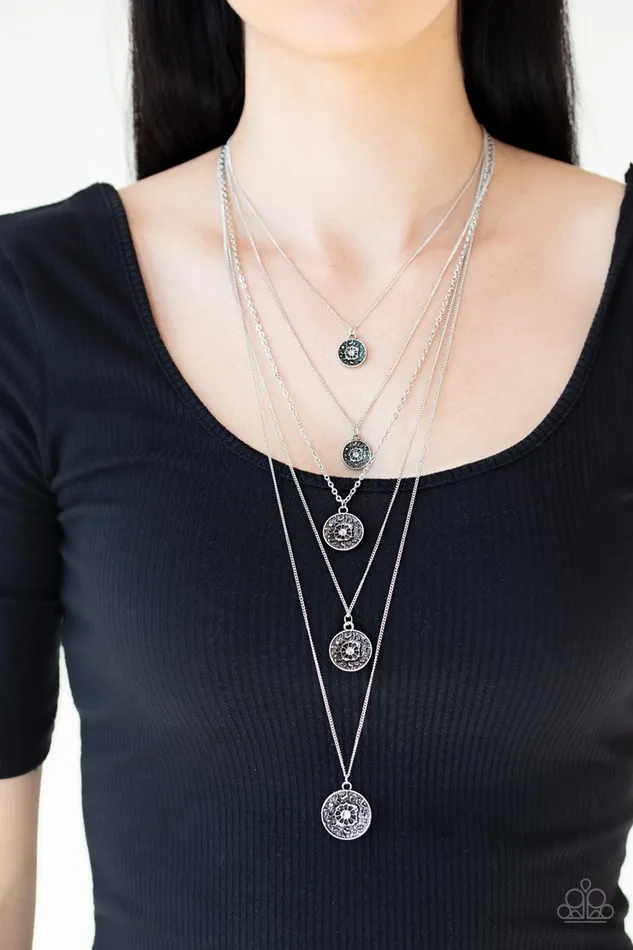 Medallion Marvel Silver Necklace Jewelry by Bretta Paparazzi Accessories Necklaces Medallion Marvel Silver Necklace Jewelry by Bretta Paparazzi Accessories Necklaces