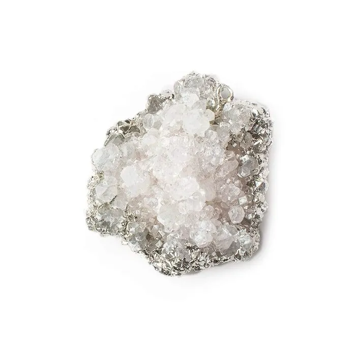 Necklaces Beadsofcambaycom 27x26mm Silver Leafed Pink Calcite Mineral Crystal Pendant 1 piece Necklaces Beadsofcambaycom 27x26mm Silver Leafed Pink Calcite Mineral Crystal Pendant 1 piece