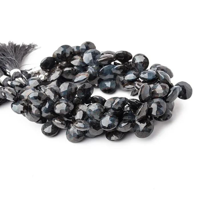 Necklaces Beadsofcambaycom 910mm Hawks Eye Faceted Heart Beads 75 inch 42 pieces Necklaces Beadsofcambaycom 910mm Hawks Eye Faceted Heart Beads 75 inch 42 pieces