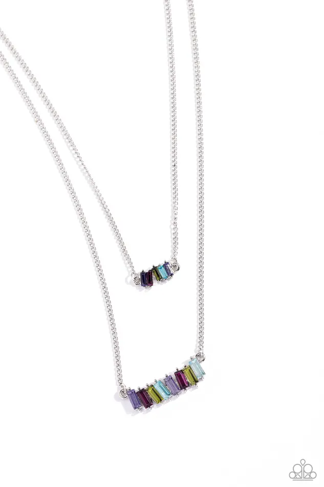 Necklaces Paparazzi Accessories Easygoing Emeralds Multi Necklace Jewelry by Bretta
