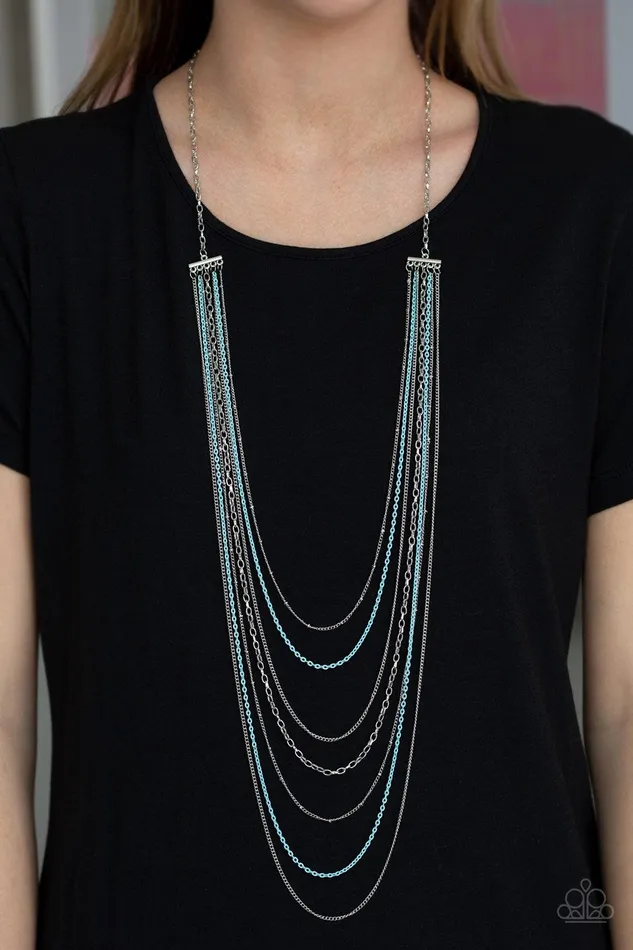 Necklaces Paparazzi Accessories Radical Rainbows Blue Necklace Jewelry by Bretta Necklaces Paparazzi Accessories Radical Rainbows Blue Necklace Jewelry by Bretta