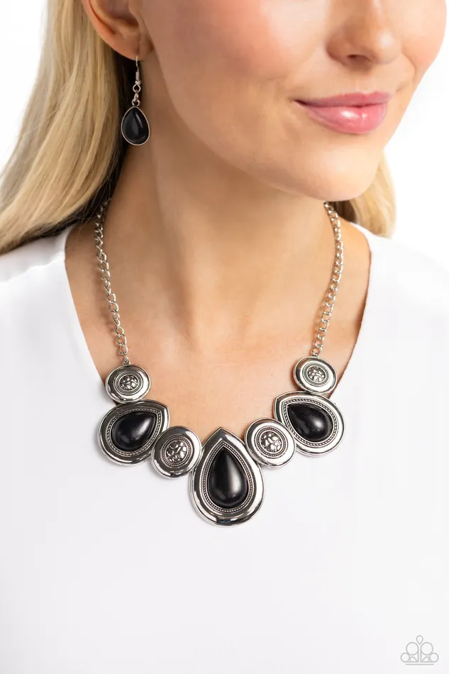 Necklaces Paparazzi Accessories Rustic Remix Black Necklace Jewelry by Bretta