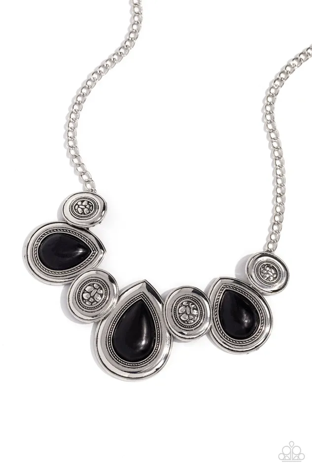 Necklaces Paparazzi Accessories Rustic Remix Black Necklace Jewelry by Bretta