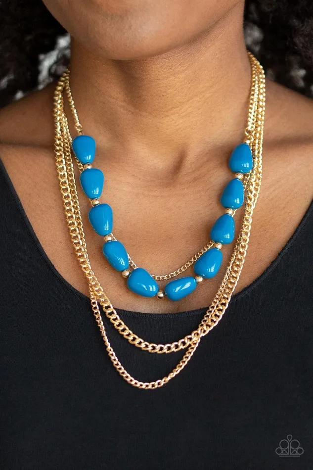 Necklaces Paparazzi Accessories Trend Status Blue Necklace Jewelry by Bretta