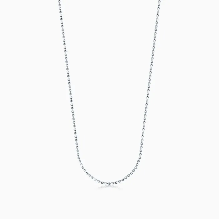 Necklaces Sandy Steven Engravers Sterling Silver 1 mm Cable Link Chain Necklace Necklaces Sandy Steven Engravers Sterling Silver 1 mm Cable Link Chain Necklace