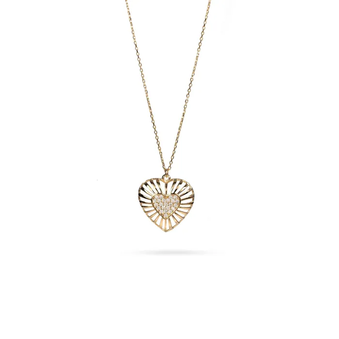 Necklaces Senso Gold Womens Senso Gold Heart Necklace