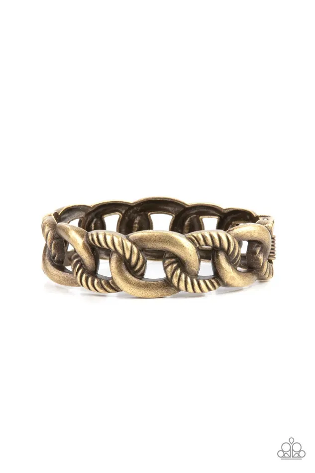 Paparazzi Accessories Bold Move Brass Bracelet Jewelry by Bretta Bracelets