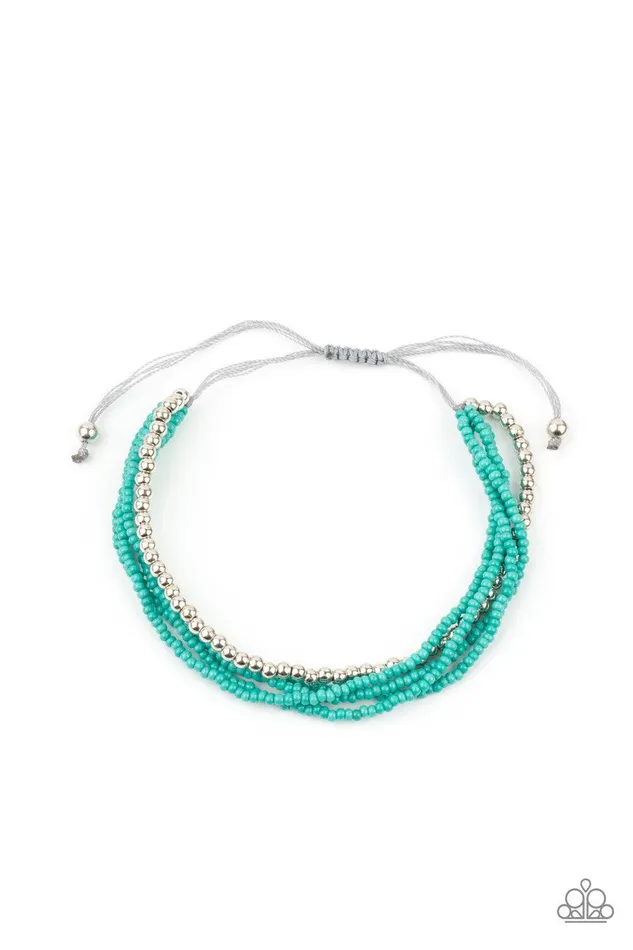 Paparazzi Accessories Bracelets All Beaded Up Blue Bracelet Jewelry by Bretta