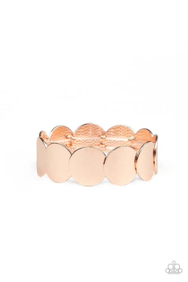 Paparazzi Accessories Bracelets Industrial Influencer Rose Gold Bracelet Jewelry by Bretta Paparazzi Accessories Bracelets Industrial Influencer Rose Gold Bracelet Jewelry by Bretta