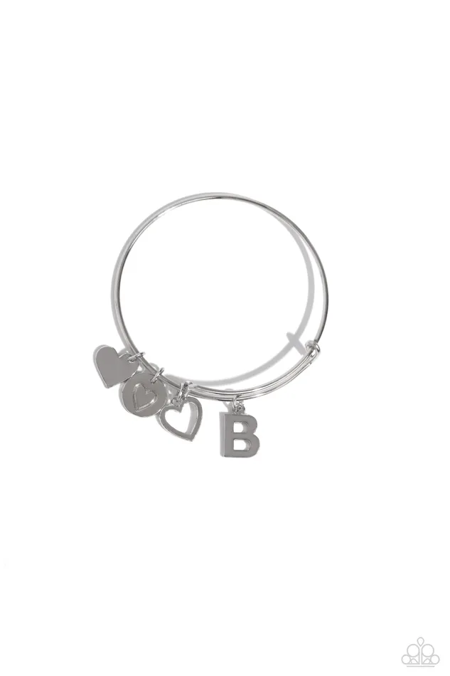 Paparazzi Accessories Bracelets Making It INITIAL Silver B Bracelet Jewelry by Bretta