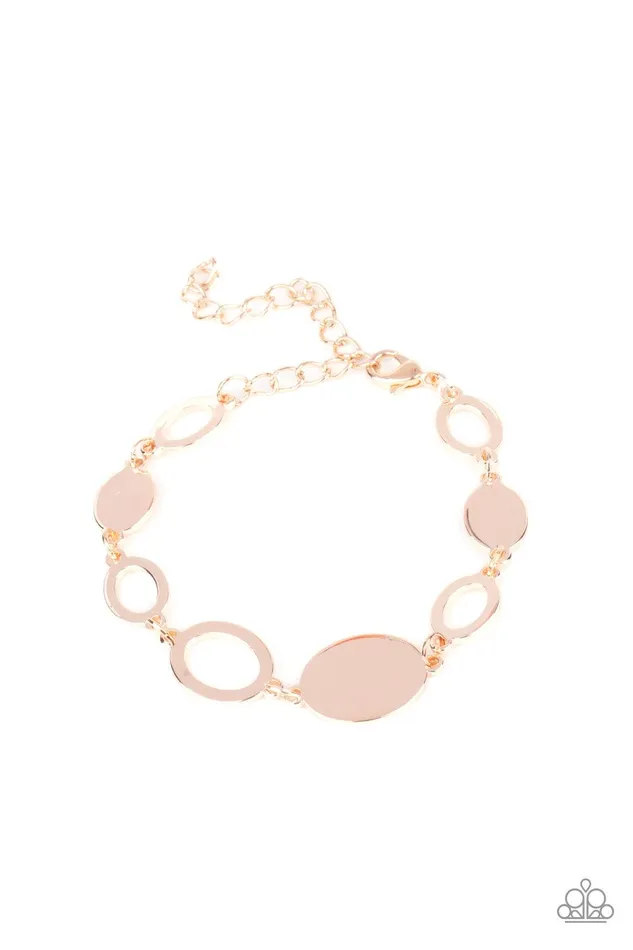 Paparazzi Accessories Bracelets OVAL and Out Rose Gold Bracelet Jewelry by Bretta