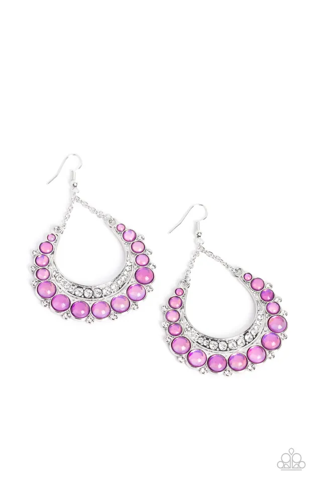 Paparazzi Accessories Earrings Bubbly Bling Purple Earrings Jewelry by Bretta