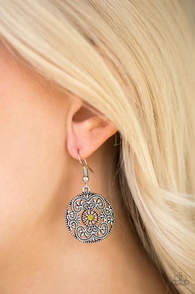 Paparazzi Accessories Earrings Rochester Royale Yellow Earrings Jewelry by Bretta Paparazzi Accessories Earrings Rochester Royale Yellow Earrings Jewelry by Bretta
