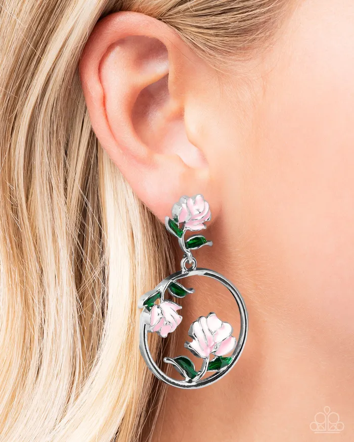 Paparazzi Accessories Earrings ROSE to You Pink Earrings Jewelry by Bretta