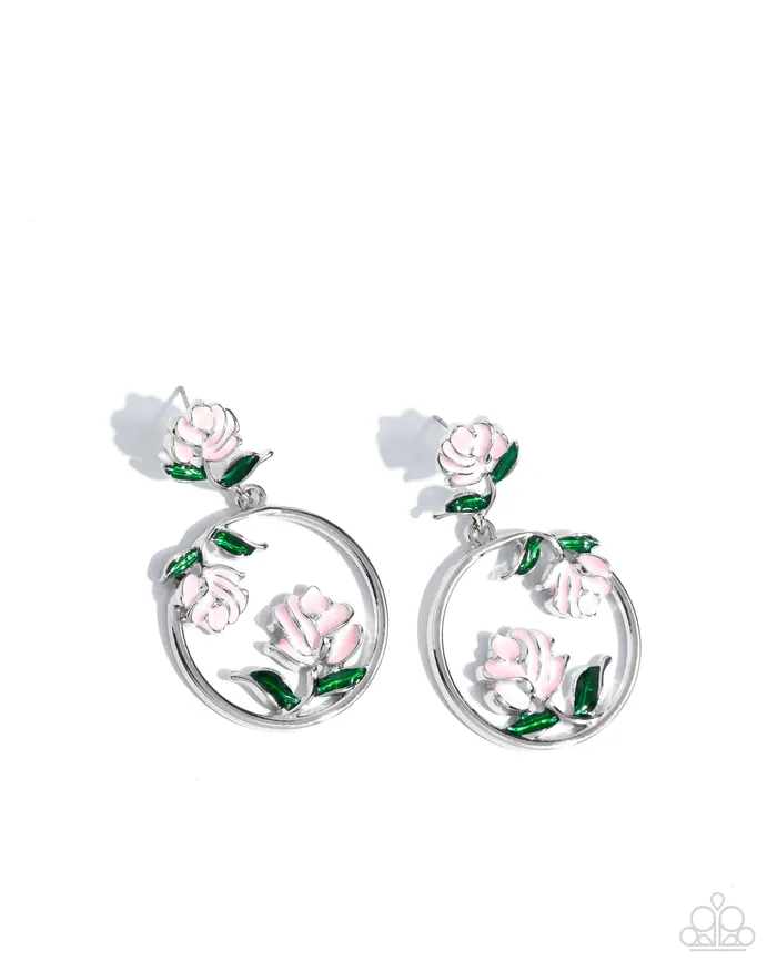 Paparazzi Accessories Earrings ROSE to You Pink Earrings Jewelry by Bretta