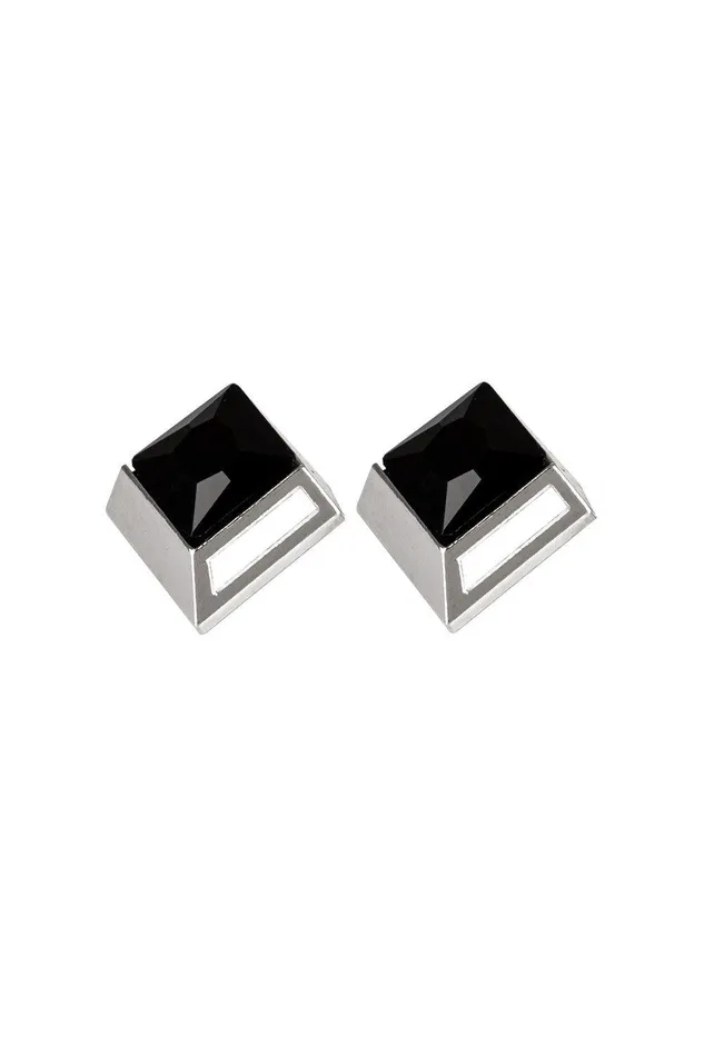 Paparazzi Accessories Earrings Stellar Square Black Earrings Jewelry By Bretta