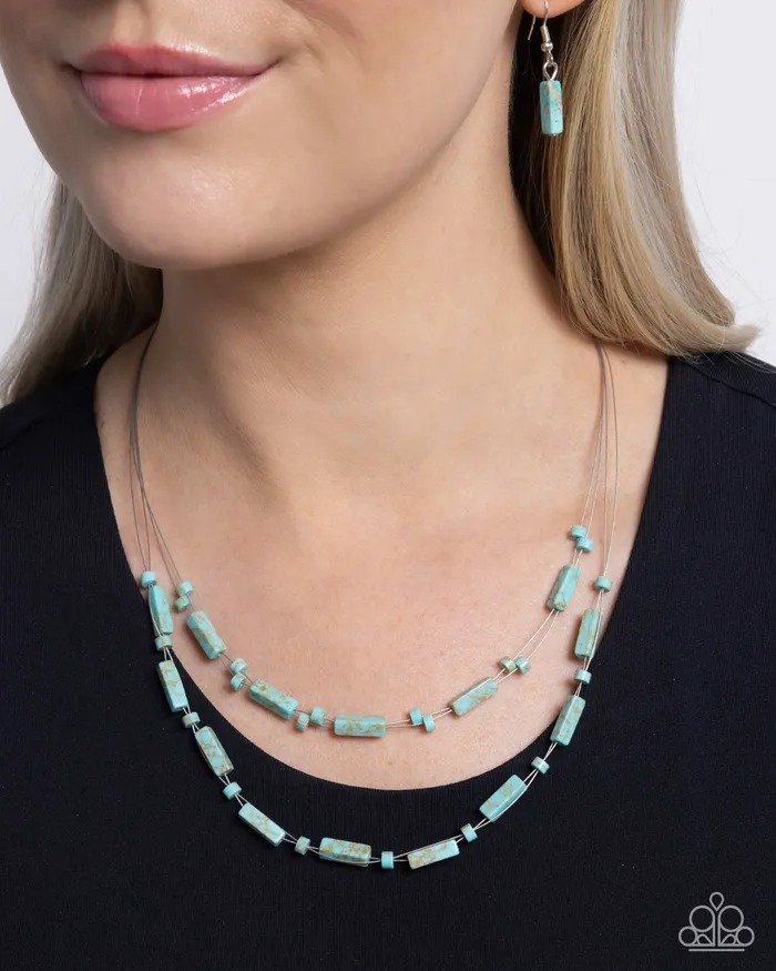 Paparazzi Accessories Earthy Extrovert Blue Necklace Jewelry by Bretta Necklaces Paparazzi Accessories Earthy Extrovert Blue Necklace Jewelry by Bretta Necklaces