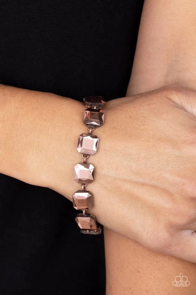 Paparazzi Accessories MindBlowing Bling Copper Bracelet Jewelry by Bretta Bracelets Paparazzi Accessories MindBlowing Bling Copper Bracelet Jewelry by Bretta Bracelets
