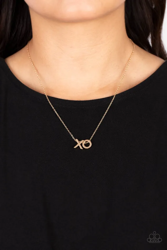 Paparazzi Accessories Necklaces Hugs and Kisses Gold Necklace Jewelry by Bretta Paparazzi Accessories Necklaces Hugs and Kisses Gold Necklace Jewelry by Bretta