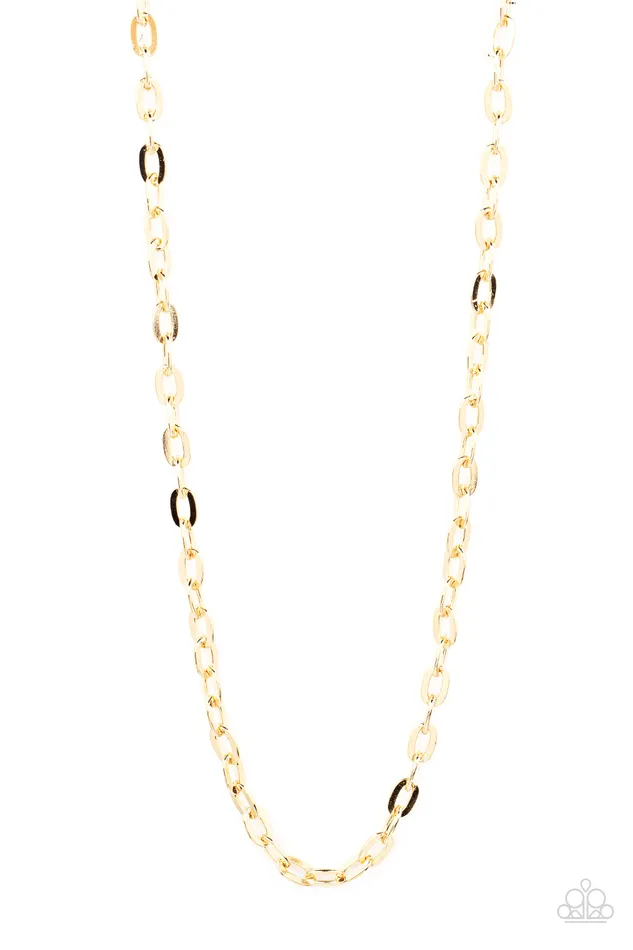 Paparazzi Accessories Necklaces Interference Gold Necklace Jewelry by Bretta