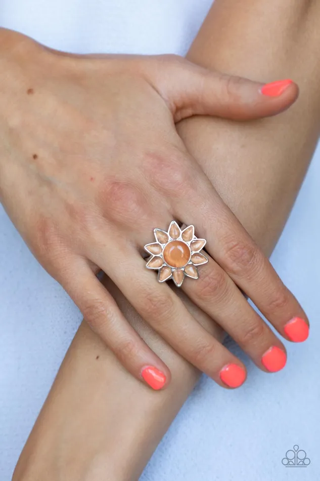 Paparazzi Accessories Rings Blossoming Sunbeams Orange Ring Jewelry by Bretta