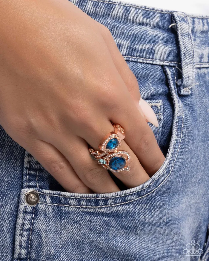 Paparazzi Accessories Rings Enigmatic Excess Copper Ring Jewelry by Bretta