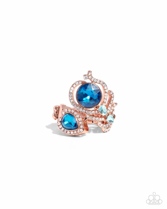 Paparazzi Accessories Rings Enigmatic Excess Copper Ring Jewelry by Bretta