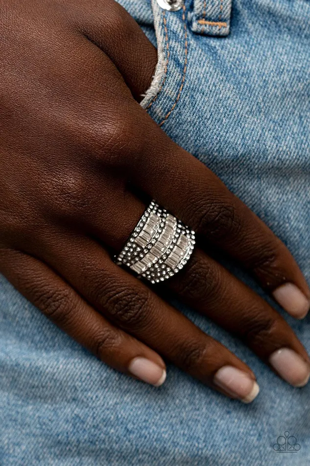 Paparazzi Accessories Rings Red Carpet Redux Black Ring Jewelry by Bretta