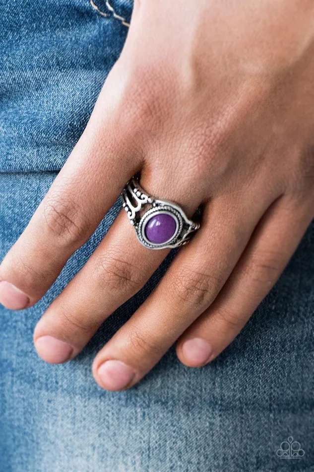 Peacefully Peaceful Purple Ring Jewelry by Bretta Paparazzi Accessories Rings