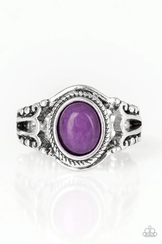 Peacefully Peaceful Purple Ring Jewelry by Bretta Paparazzi Accessories Rings