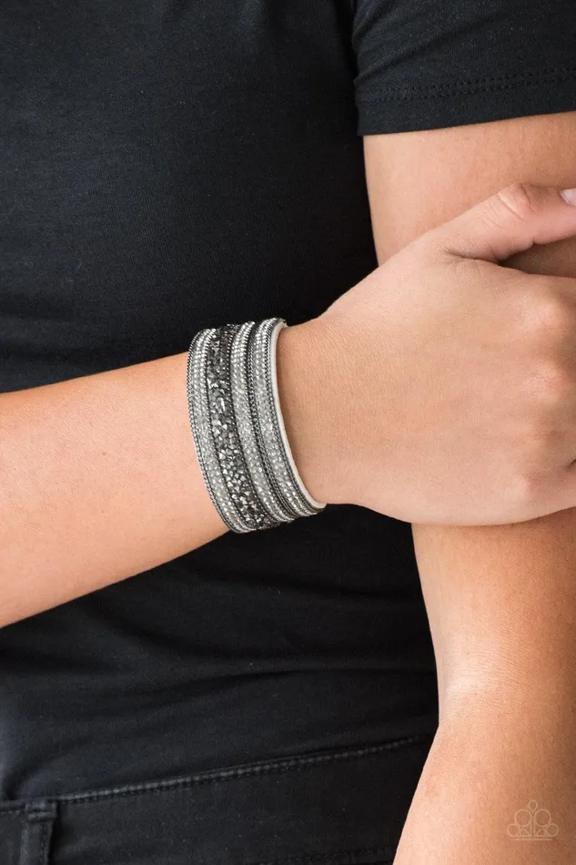 Really Rock Band White Wrap Bracelet Jewelry by Bretta Paparazzi Accessories Bracelets Really Rock Band White Wrap Bracelet Jewelry by Bretta Paparazzi Accessories Bracelets