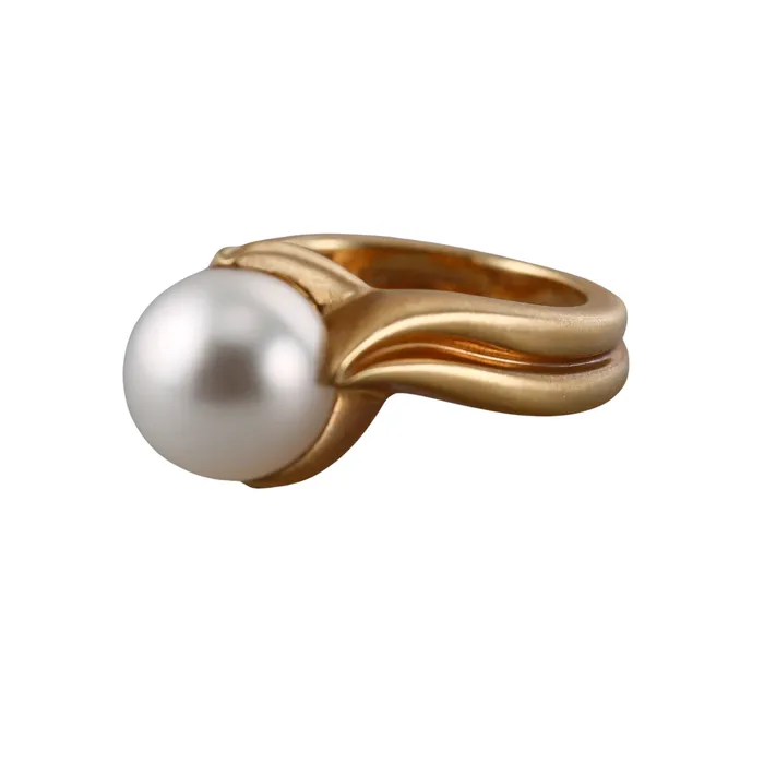 Rings Assael Angela Cummings Flower Bud South Sea Pearl Gold Ring Angela Cummings Assael