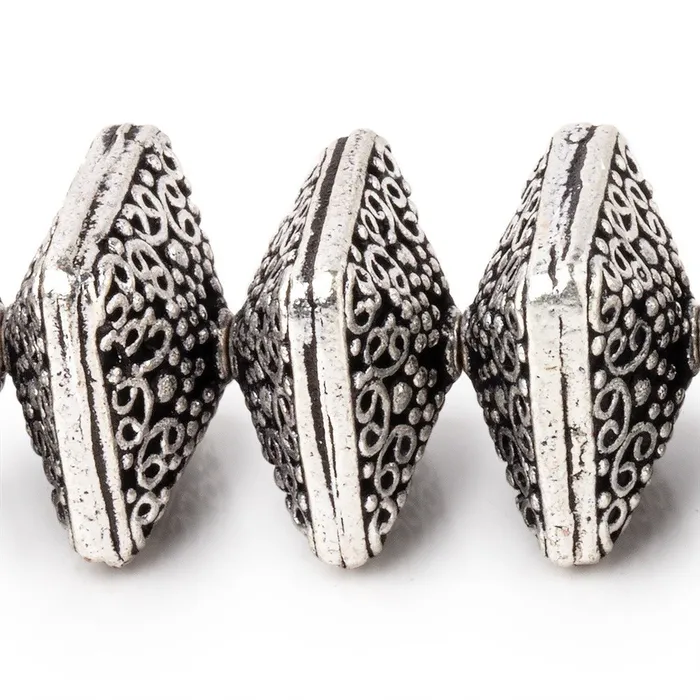 Rings Beadsofcambaycom 14x9mm Antiqued Sterling Silver Plated Copper Persian Design Square 8 inch 22 Beads Rings Beadsofcambaycom 14x9mm Antiqued Sterling Silver Plated Copper Persian Design Square 8 inch 22 Beads