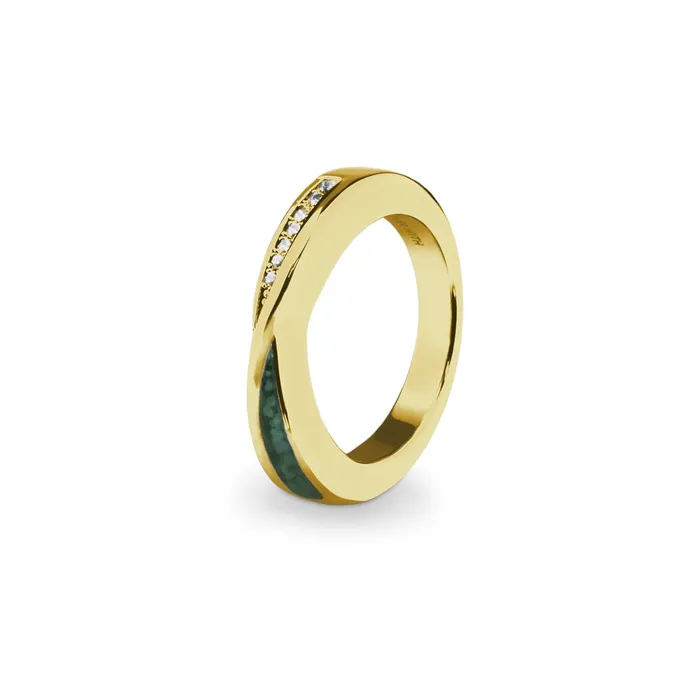 Rings EverWith Ladies Harmony Memorial Ashes Ring with Fine Crystals EverWith