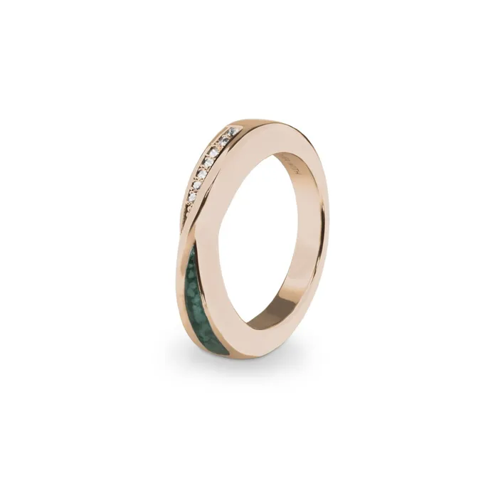 Rings EverWith Ladies Harmony Memorial Ashes Ring with Fine Crystals EverWith