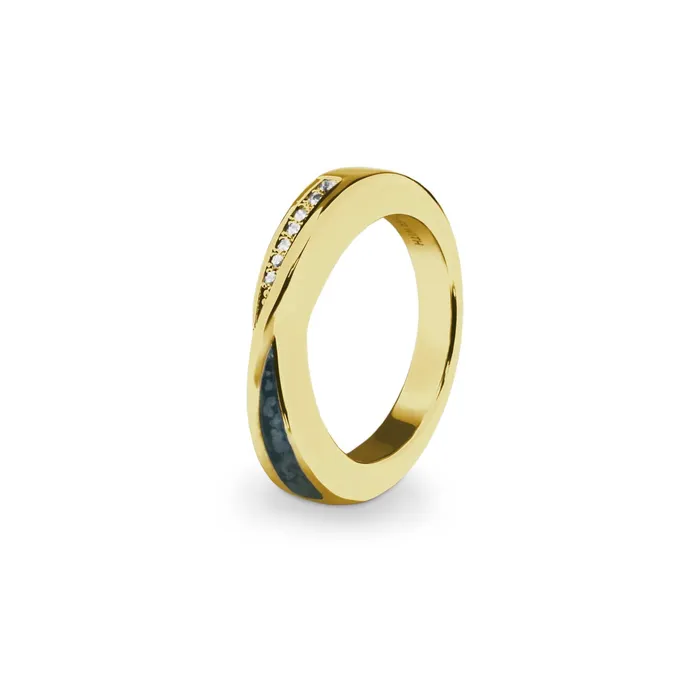 Rings EverWith Ladies Harmony Memorial Ashes Ring with Fine Crystals EverWith