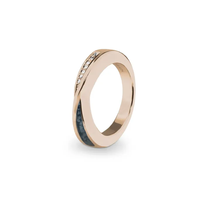 Rings EverWith Ladies Harmony Memorial Ashes Ring with Fine Crystals EverWith