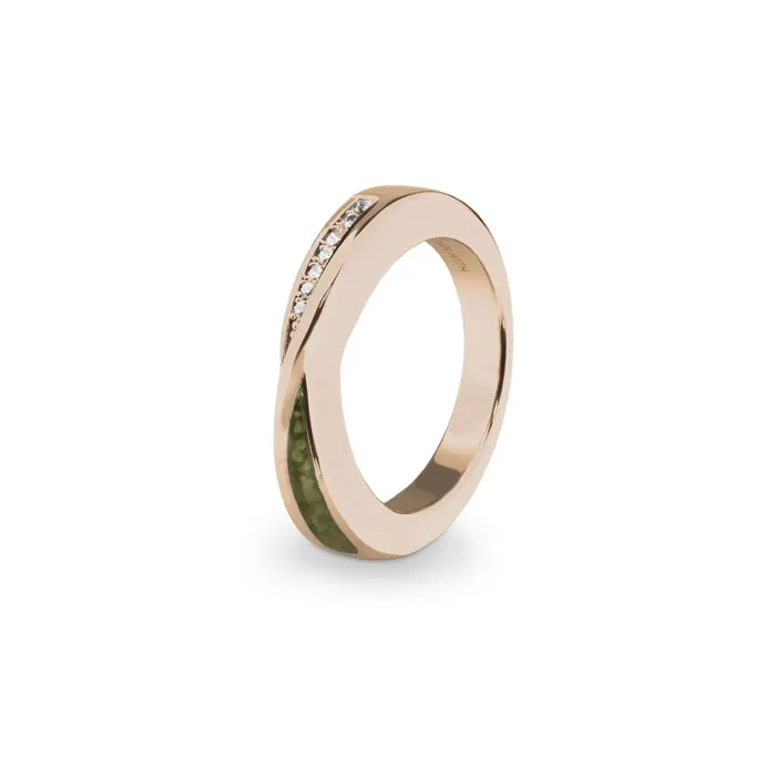 Rings EverWith Ladies Harmony Memorial Ashes Ring with Fine Crystals EverWith