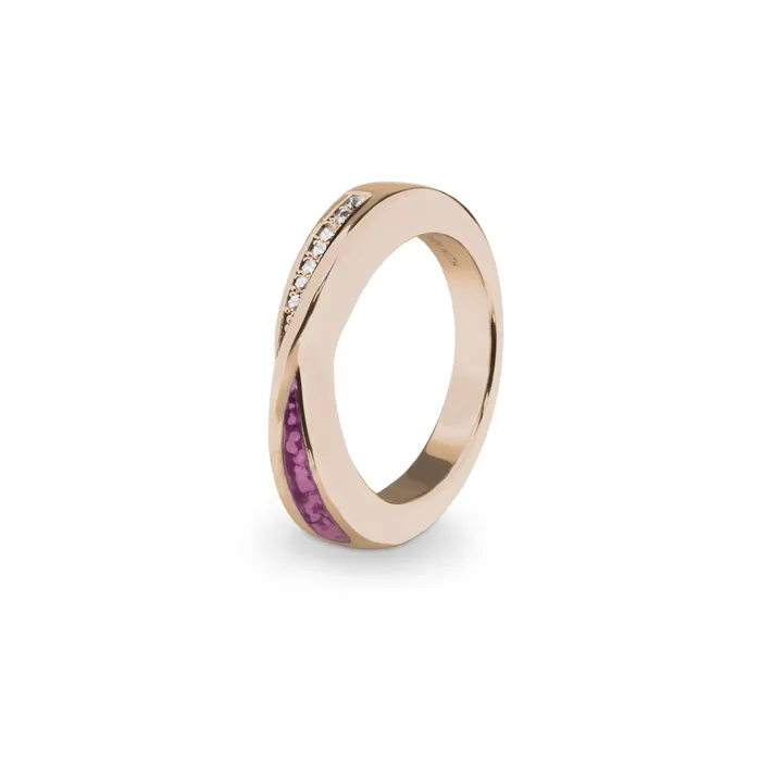 Rings EverWith Ladies Harmony Memorial Ashes Ring with Fine Crystals EverWith