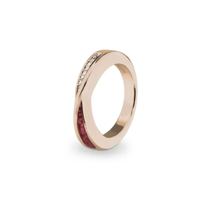 Rings EverWith Ladies Harmony Memorial Ashes Ring with Fine Crystals EverWith