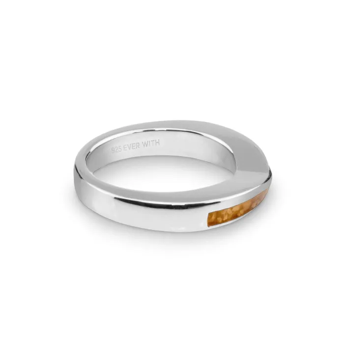Rings EverWith Ladies Harmony Memorial Ashes Ring with Fine Crystals EverWith