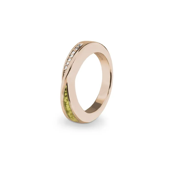 Rings EverWith Ladies Harmony Memorial Ashes Ring with Fine Crystals EverWith