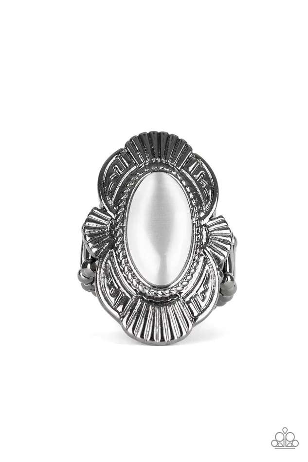 Rings Oceanside Oracle Black Ring Jewelry By Bretta Paparazzi Accessories