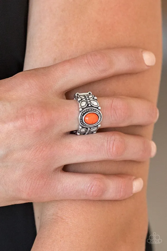Rings Paparazzi Accessories Butterfly Belle Orange Ring Jewelry by Bretta