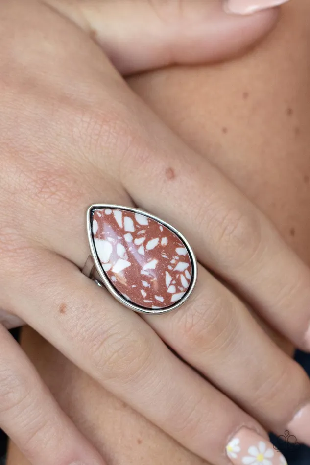 Rings Paparazzi Accessories Stormy Sunrise Brown Ring Jewelry by Bretta
