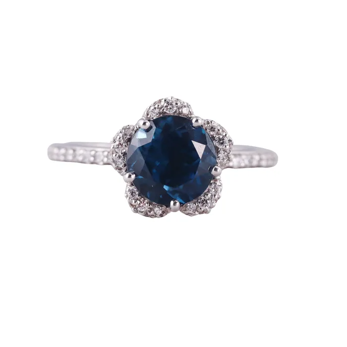 Rings Pasquale Bruni Pasquale Bruni Diamond London Blue Topaz White Gold Ring