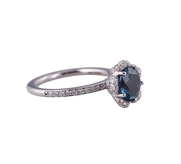 Rings Pasquale Bruni Pasquale Bruni Diamond London Blue Topaz White Gold Ring