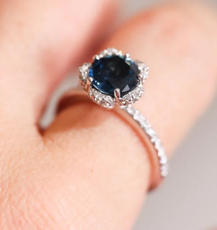 Rings Pasquale Bruni Pasquale Bruni Diamond London Blue Topaz White Gold Ring