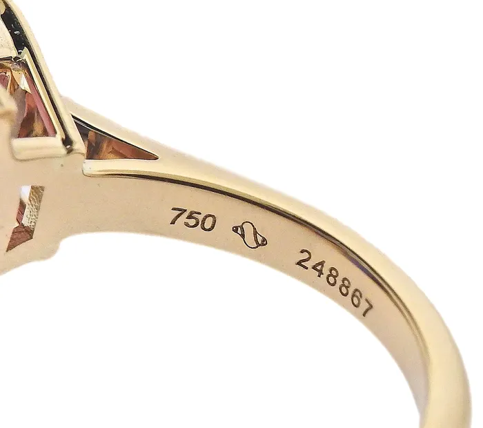 Rings Seaman Schepps Seaman Schepps GIA 2403ct Tanzanite Tourmaline Gold Ring